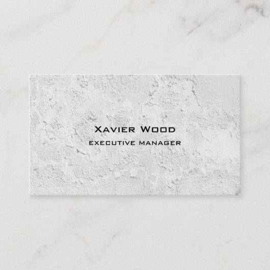Moderner Eleganter Gray Wall Texture Manager Visitenkarte (Vorderseite)