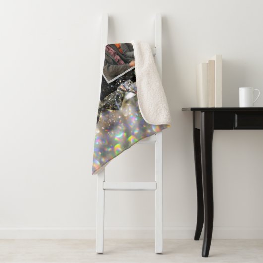 Moderner, eleganter Großvater gestalten Ihre eigen Sherpadecke (Beispiel)