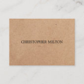 Moderner, eleganter grüner gedruckter KraftPaper-B Visitenkarte (Vorderseite)