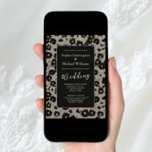 Moderner eleganter Hochzeitlicher Digital-Invite-Q Einladung