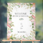 Moderner, eleganter Hochzeitsempfang Acrylschild (Neutral)