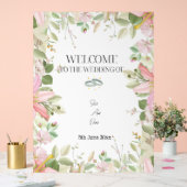 Moderner, eleganter Hochzeitsempfang Acrylschild (Hochzeit)