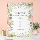 Moderner, eleganter Hochzeitsempfang Acrylschild (Hochzeit)