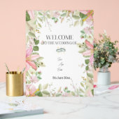 Moderner, eleganter Hochzeitsempfang Acrylschild (Hochzeit)