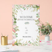Moderner, eleganter Hochzeitsempfang Acrylschild (Hochzeit)