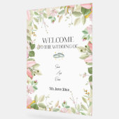 Moderner, eleganter Hochzeitsempfang Acrylschild (Winkel)