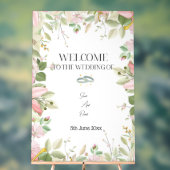 Moderner, eleganter Hochzeitsempfang Acrylschild (Neutral)