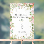 Moderner, eleganter Hochzeitsempfang Acrylschild (Neutral)