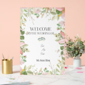 Moderner, eleganter Hochzeitsempfang Acrylschild (Hochzeit)