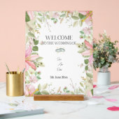 Moderner, eleganter Hochzeitsempfang Acrylschild (Hochzeit)