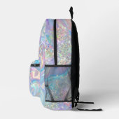 Moderner eleganter Holografischer Glitzer Iredisce Bedruckter Rucksack (Rechts)