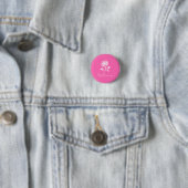 Moderner eleganter Individuelle Name in warmen Ros Button (Beispiel)