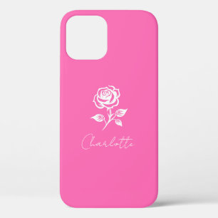 Moderner eleganter Individuelle Name in warmen Ros Case-Mate iPhone Hülle
