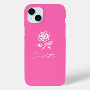 Moderner eleganter Individuelle Name in warmen Ros Case-Mate iPhone Hülle