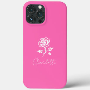 Moderner eleganter Individuelle Name in warmen Ros Case-Mate iPhone Hülle