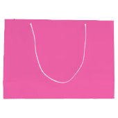 Moderner eleganter Individuelle Name in warmen Ros Große Geschenktüte (Rückseite)