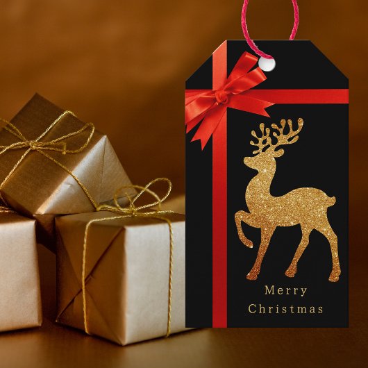 Moderner Eleganter Klassischer Weihnachtsmann Geschenkanhänger