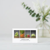 Moderner, eleganter Koch für saubere Ernährung Visitenkarte (Stehend Vorderseite)