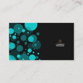 Moderner eleganter Kreis Visitenkarte (Rückseite)