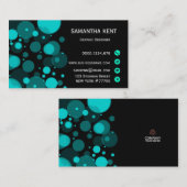 Moderner eleganter Kreis Visitenkarte (Vorne/Hinten)