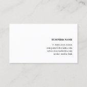 Moderner, eleganter Kupferleitungs-Berater Visitenkarte (Rückseite)