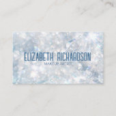 Moderner Eleganter Luxus Blue Crystal Diamant Visitenkarte (Vorderseite)