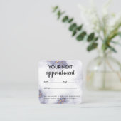 Moderner Eleganter Marble Beauty Salon Terminkarte (Stehend Vorderseite)