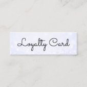 Moderner Eleganter Marble Beauty Salon Treuekarte (Vorderseite)