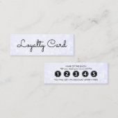 Moderner Eleganter Marble Beauty Salon Treuekarte (Vorne/Hinten)