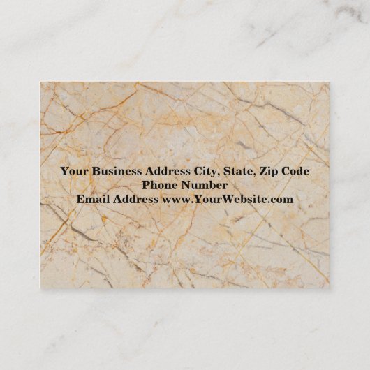 Moderner, eleganter Marble Personal Fitness Traine Visitenkarte (Rückseite)