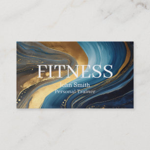 Moderner eleganter Marmor-Personaltrainer Visitenkarte