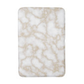 Moderner eleganter MarmorImitatgoldGlitter Badematte (Vorderseite Vertikal)