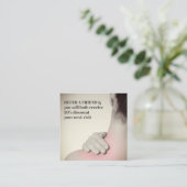 Moderner Eleganter Massagetherapeut Empfehlungskarte (Stehend Vorderseite)