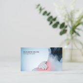 Moderner Eleganter Massagetherapeut für Foto Visitenkarte (Stehend Vorderseite)