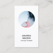 Moderner Eleganter Massagetherapeut für Foto Visitenkarte (Vorderseite)