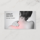 Moderner Eleganter Massagetherapeut für Foto Visitenkarte (Vorderseite)