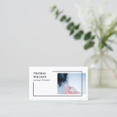 Moderner Eleganter Massagetherapeut für Foto Visitenkarte (Stehend Vorderseite)