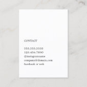 Moderner Eleganter Massagetherapeut für Foto Visitenkarte (Rückseite)