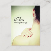 Moderner Eleganter Massagetherapeut für Foto Visitenkarte (Vorderseite)