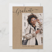 Moderner Eleganter Minimal Kraft 1 Foto Abschluss Ankündigung (Vorderseite)