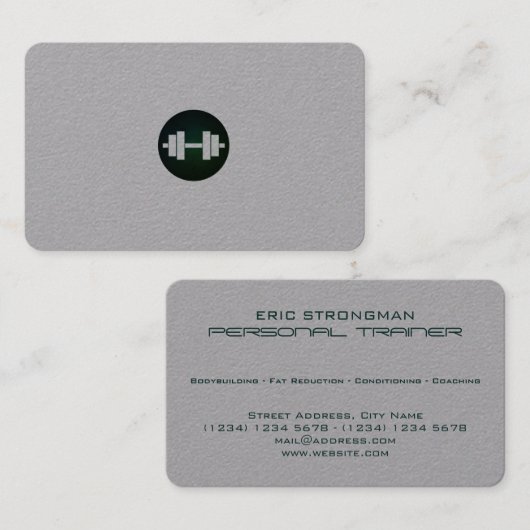 Moderner eleganter minimaler Artblick Visitenkarte (Vorne/Hinten)