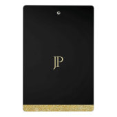 Moderner eleganter Minimalistischer Mini Klemmbrett (Rückseite)