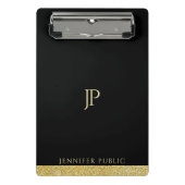 Moderner eleganter Minimalistischer Mini Klemmbrett (Vorderseite)