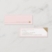 Moderner eleganter Minimalistischer Mini Visitenkarte (Vorne/Hinten)
