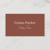 Moderner Eleganter Minimalistischer QR Code Visitenkarte (Vorderseite)