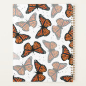 Moderner Eleganter Monarch Butterfly Mit Monogramm Planer (Rückseite)