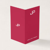 Moderner, eleganter Monogram Trend Color Viva Mage Visitenkarten (Vorderseite)