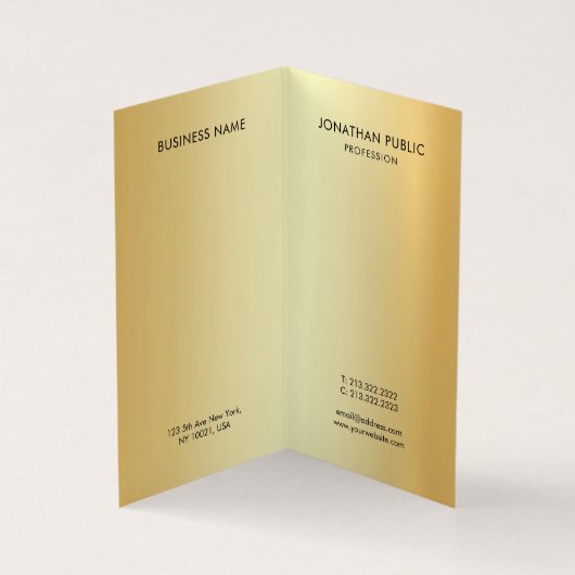 Moderner, eleganter Monogramm-Beruflicher Glamour  Visitenkarten (Innenseite)