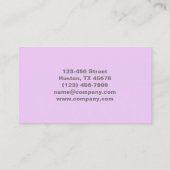 Moderner Eleganter Nagelkünstler Nagellalon Maniku Visitenkarte (Rückseite)