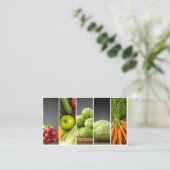 Moderner Eleganter Nutritionist Persönlicher Koch Visitenkarte (Stehend Vorderseite)